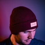 Burgundy Waffle Beanie